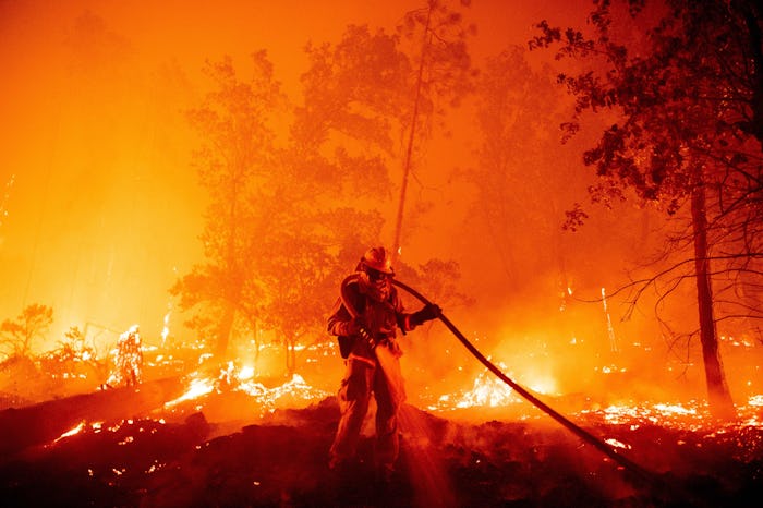 A California wildfire that has burned more than 7,000 acres in San Bernardino County was sparked by...