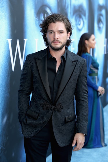 Kit Harington attends the 'Game of Thrones' premiere.