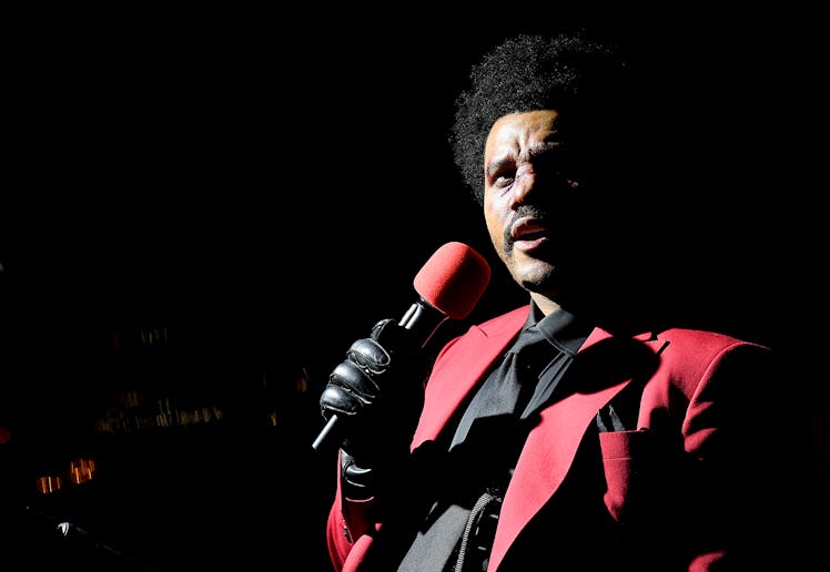 The Weeknd at the 2020 VMAs.