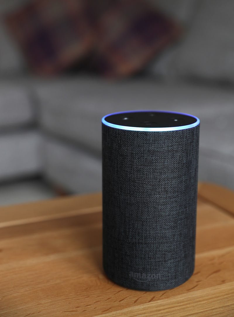 An Amazon Echo. How to create a morning routine with amazon alexa.