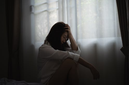 woman, upset