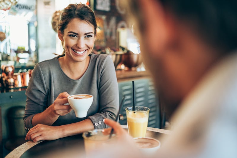 date, couple, coffee