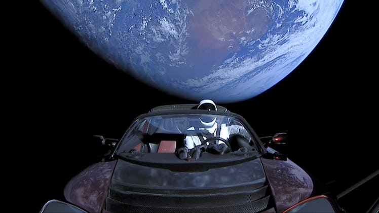 Starman on his journey.