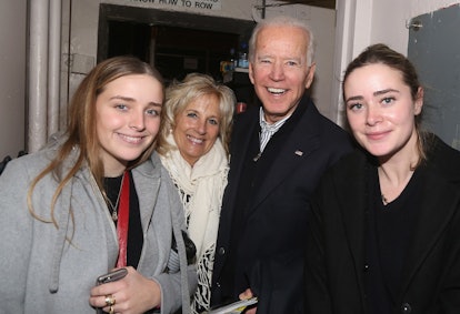 Joe Biden with granddaughters Finnegan and Naomi. 