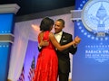 Barack Obama and Michelle Obama.