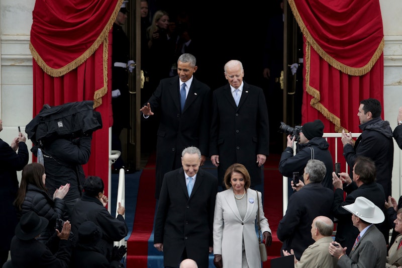 Barack Obama and Joe Biden at the former's inauguration
