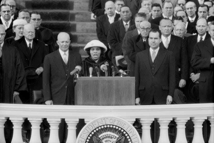 Marian Anderson at Dwight D. Eisenhower's inauguration. Photo via Getty Images