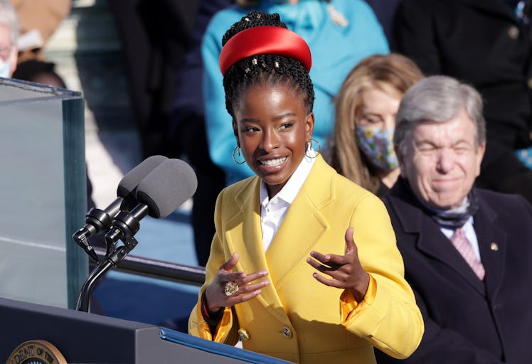 This video of Amanda Gorman's poetry reading at Biden's 2021 inauguration is so inspiring.