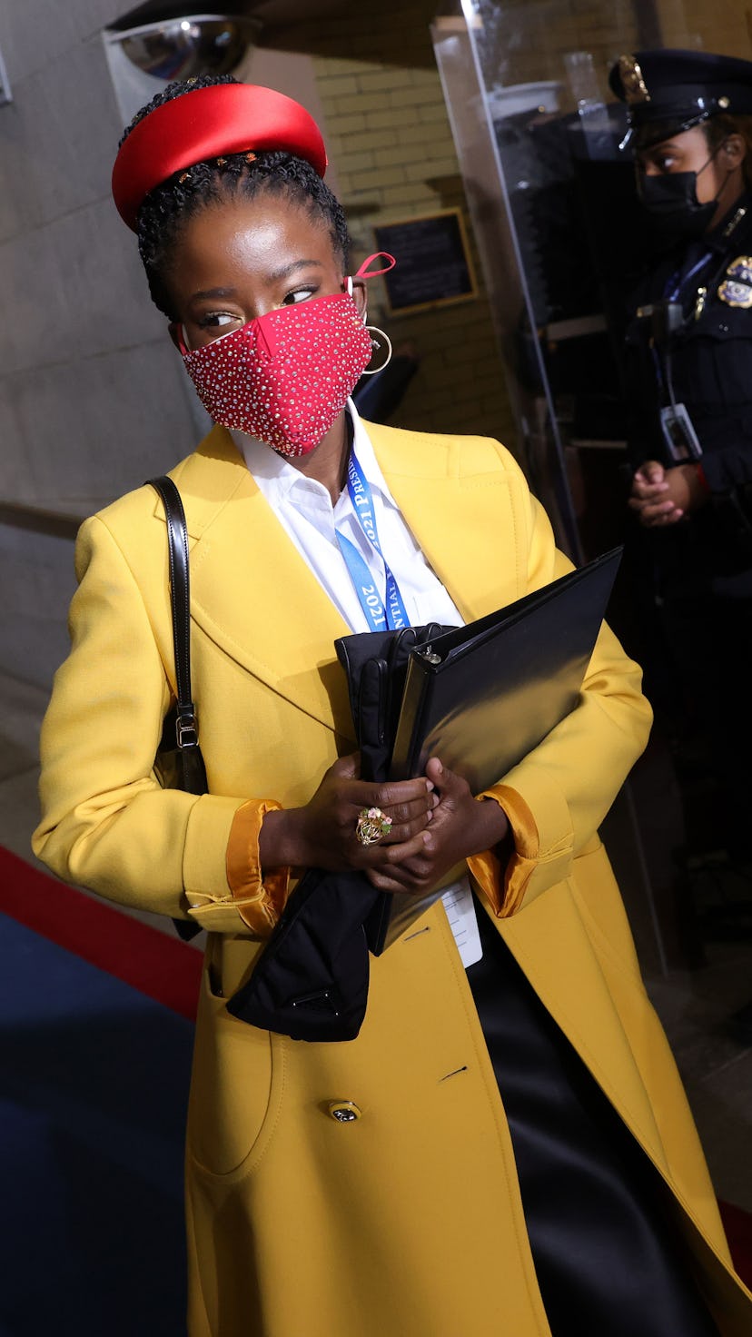 Amanda Gorman at the 2021 presidential inauguration.