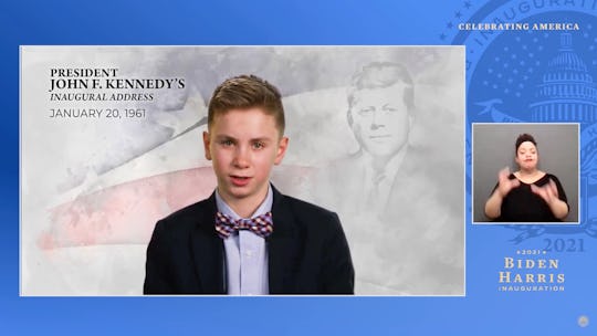 Brayden Harrington reciting JFK's speech has the internet cheering.