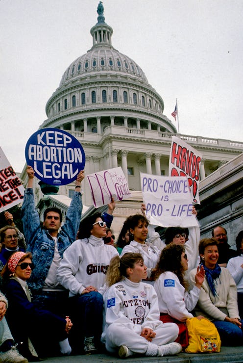 Pro abortion protestors in front of the Capitol. Abortion advocates explain their priorities for the...