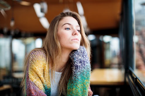 woman, thoughtful, thinking