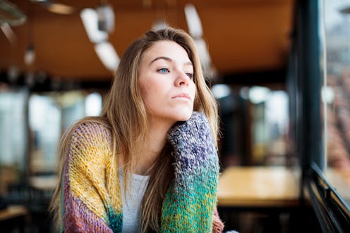 woman, thoughtful, thinking