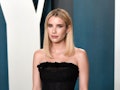 Emma Roberts attends the Vanity Fair Oscars party.