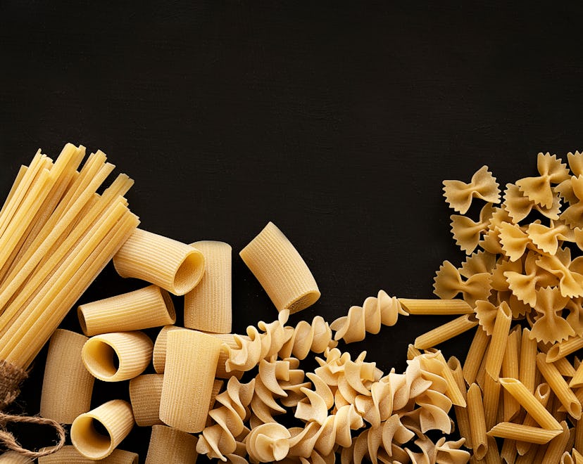 Dry pasta can be a great craft supply.