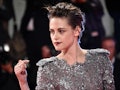 Kristen Stewart, who will play  Princess Diana in a new movie called 'Spencer,' on a red carpet