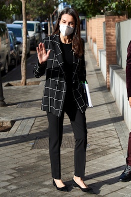 Queen Letizia of Spain attends a meeting at FEDER (Spanish Federation for Rare Diseases) headquarter...