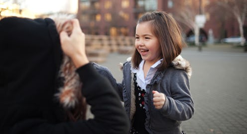family, mother, daughter, smiles
