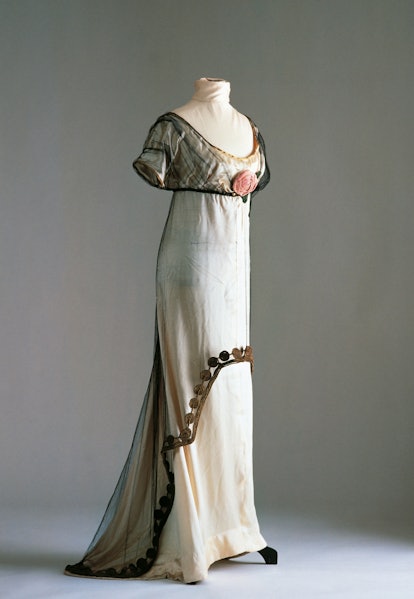 A Paul Poiret dress made in the Directoire silhouette