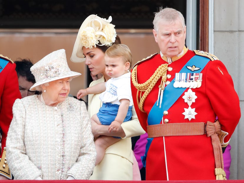 Queen Elizabeth with great-grandson Prince Louis, 2019.