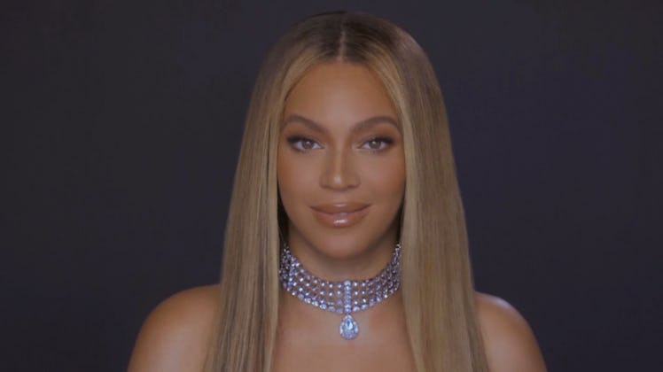 Beyoncé appears during the 2020 BET Awards.