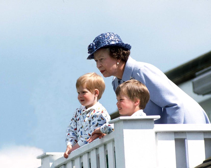 Queen Elizabeth always has a smile for her grandchildren.