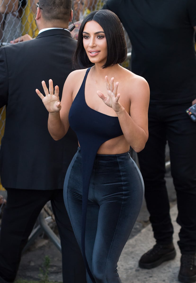 Kim Kardashian's blunt bob is back for spring 2021.