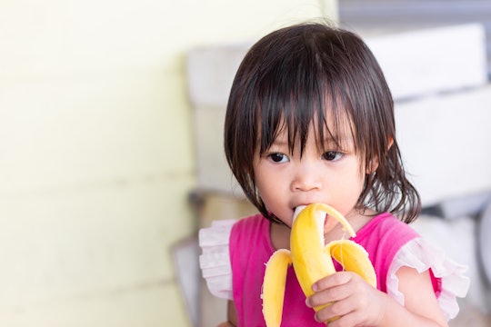 They're mushy, sweet, and easy to hold, so it's no wonder toddlers love bananas. 