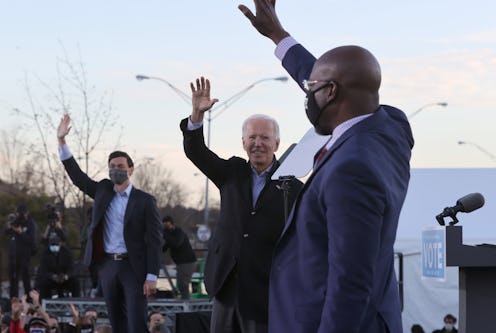 Incoming Sens. Jon Ossoff and Raphael Warnock with Joe Biden