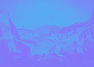 Pro-Trump protestors gather at the U.S. Capitol.