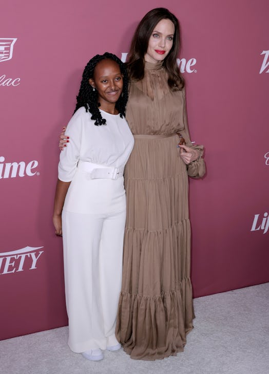 Zahara Jolie-Pitt and Angelina Jolie attend Variety's Power Of Women at Wallis Annenberg Center for ...