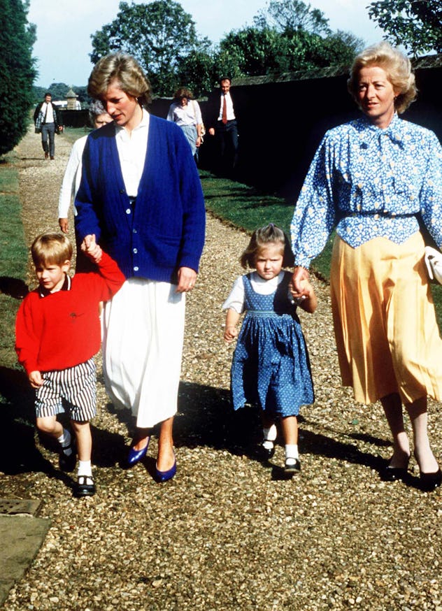 Prince Harry wears a sweater with his mom.