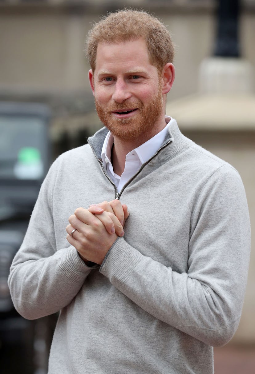 Prince Harry was the picture of a proud dad when Archie was born.