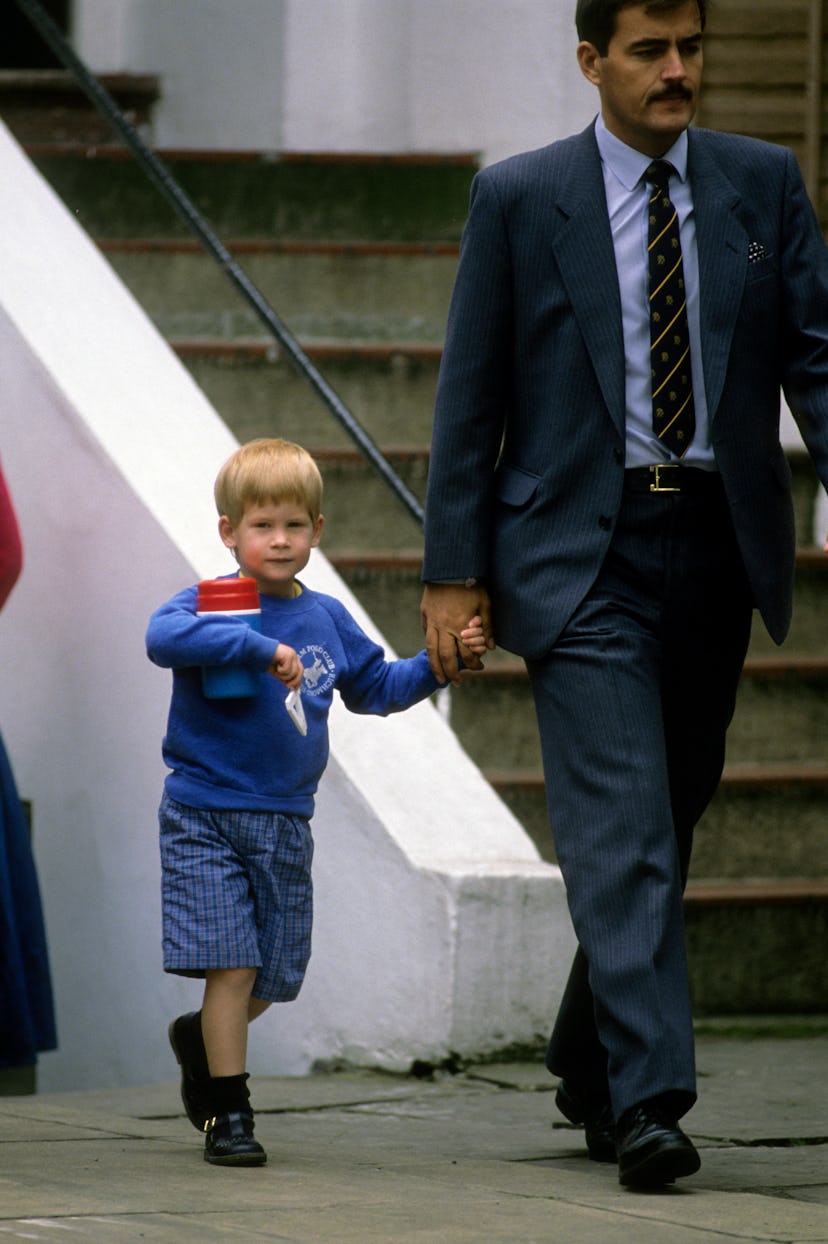 Prince Harry wore a sweater to nursery school.