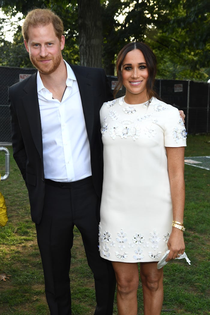 NEW YORK, NEW YORK - SEPTEMBER 25: Prince Harry, Duke of Sussex and Meghan, Duchess of Sussex attend...