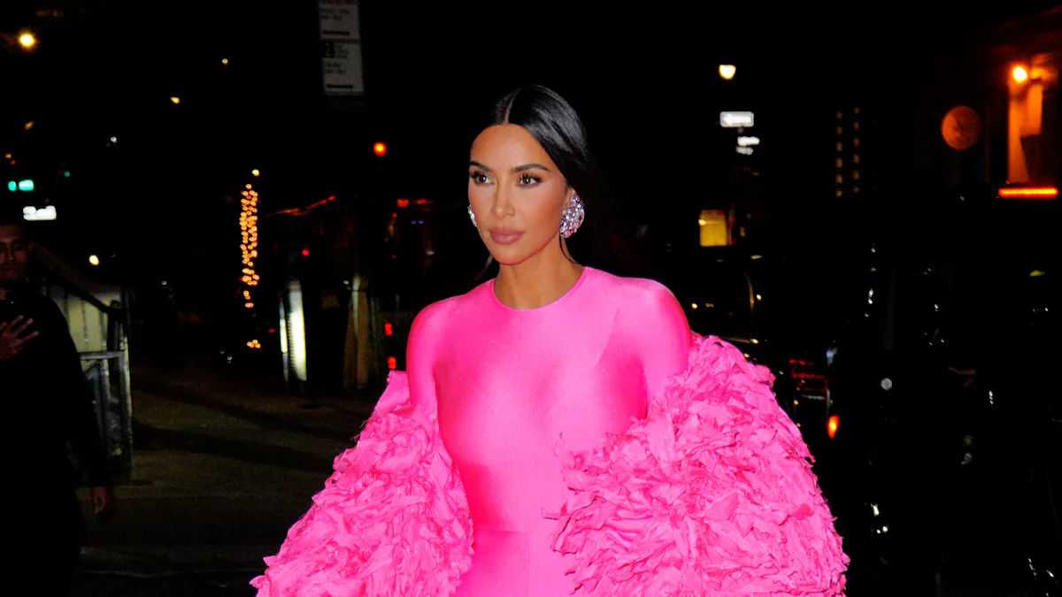 Kim Kardashian West Wore Three Hot Pink Outfits By Balenciaga Kim Kardashian West Wore Three Hot Pink Outfits By Balenciaga
