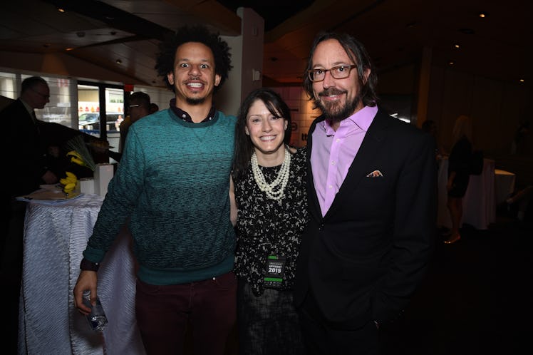 NEW YORK, NY - MAY 13:  (L-R) Eric Andre, Christina Miller, President at GM, Cartoon Network, Adult ...