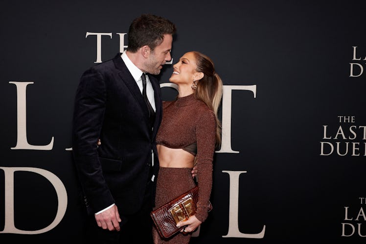 Ben Affleck and Jennifer Lopez attend "The Last Duel" New York Premiere and their body language is i...