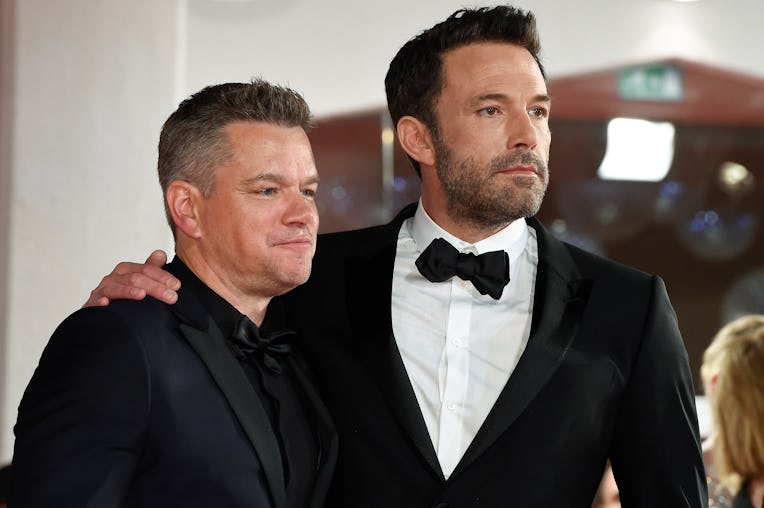 American actors Matt Damon, Ben Affleck at the 78 Venice International Film Festival 2021. The last ...