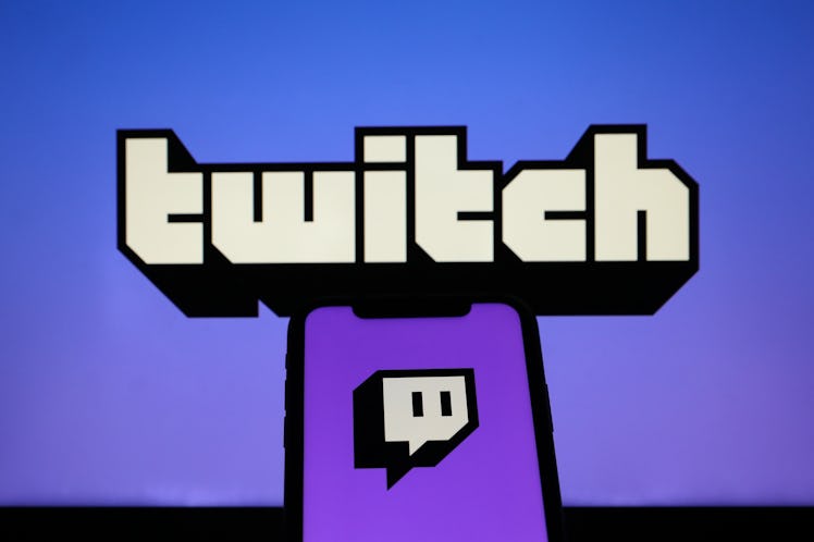 ANKARA, TURKEY - OCTOBER 6: The logo of "Twitch" is displayed on a smartphone in Ankara, Turkey on O...