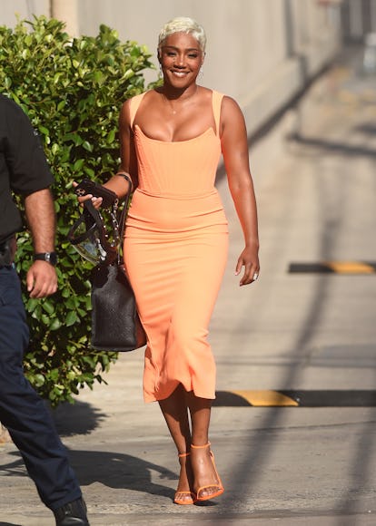 LOS ANGELES, CA - SEPTEMBER 07: Tiffany Haddish is seen arriving at "Jimmy Kimmel Live!" on Septembe...