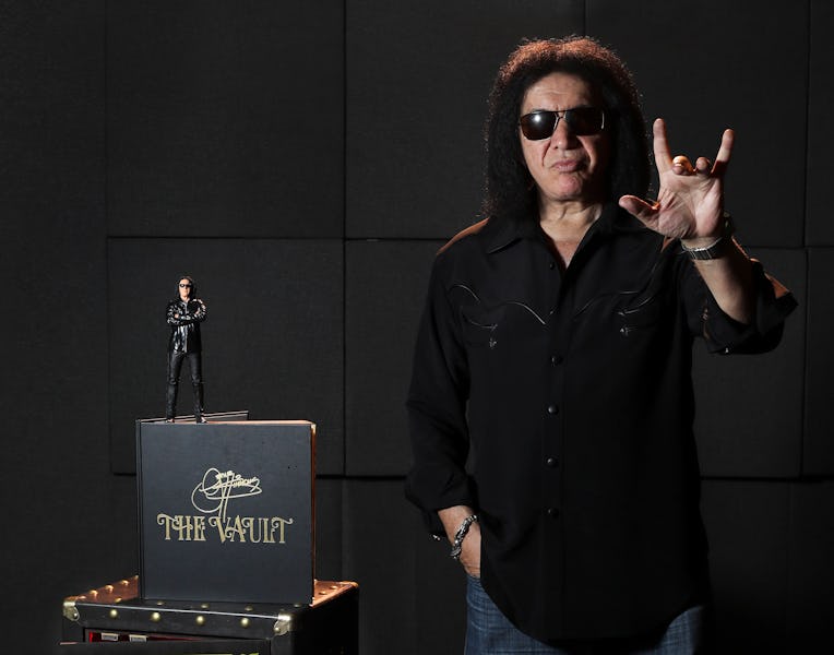 TORONTO, ON - SEPTEMBER, 19 KISS frontman, Gene Simmons talks about his latest project: a new sol...