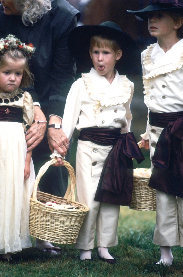 Prince Harry was a cheeky little boy.