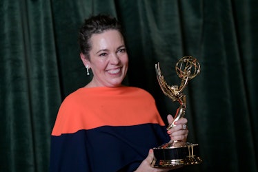 Olivia Colman with her Emmy award for 'Outstanding Lead Actress' for "The Crown" will also star in '...