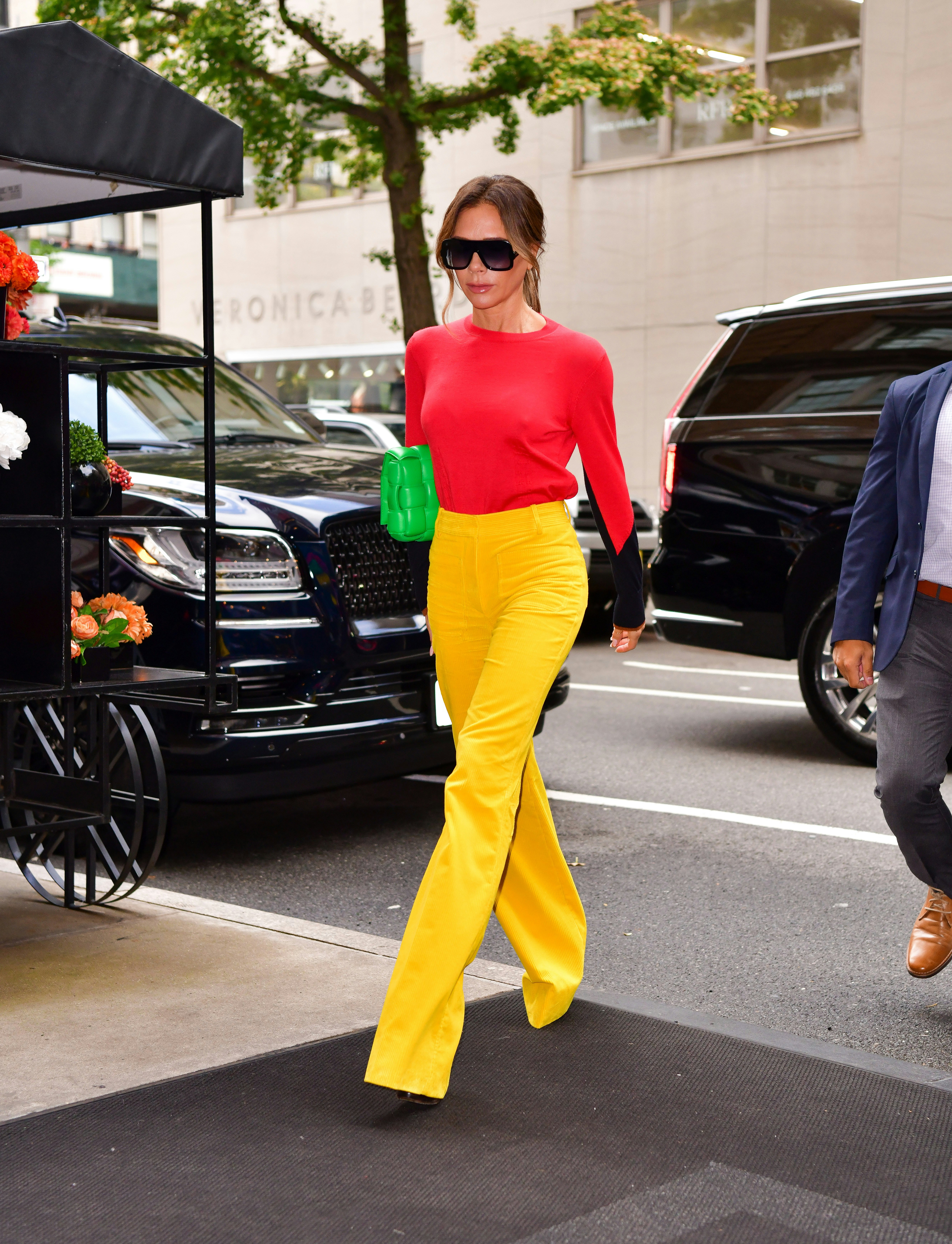 Victoria Beckham Steps Out in the Girlish Alternative to WideLeg Pants   Vogue