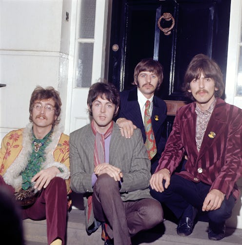 LONDON - MAY 19: English singer, songwriter and guitarist John Lennon (1940-1980), English singer, s...