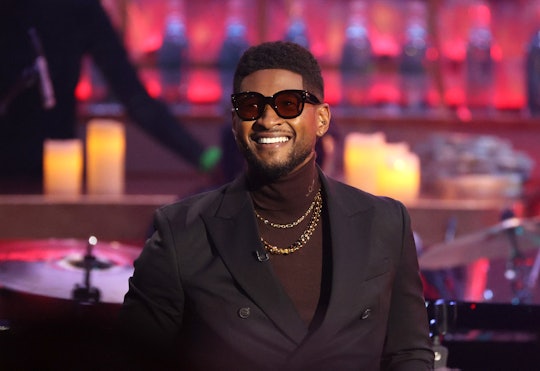 LOS ANGELES, CALIFORNIA - MAY 27: (EDITORIAL USE ONLY) Host Usher speaks onstage at the 2021 iHeartR...