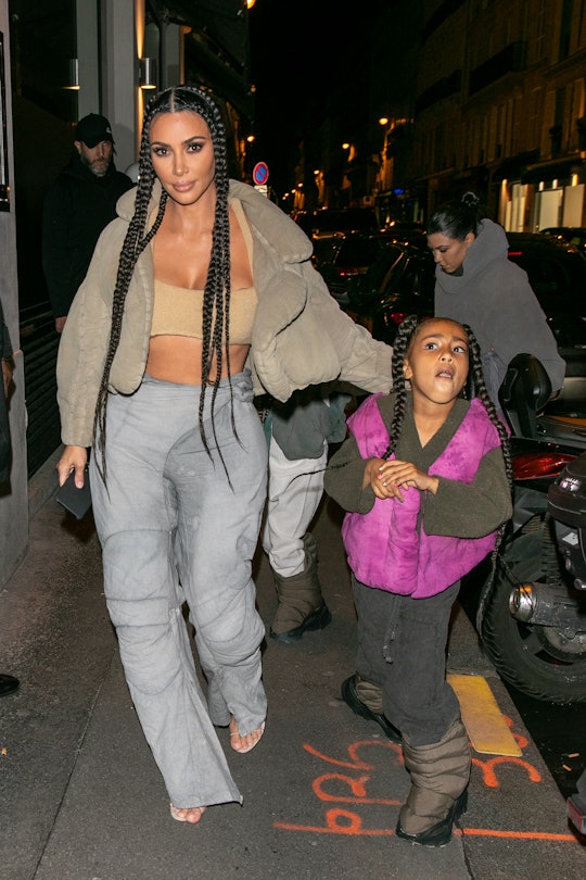 Kim Kardashian's daughter North knows how to get to her mom.