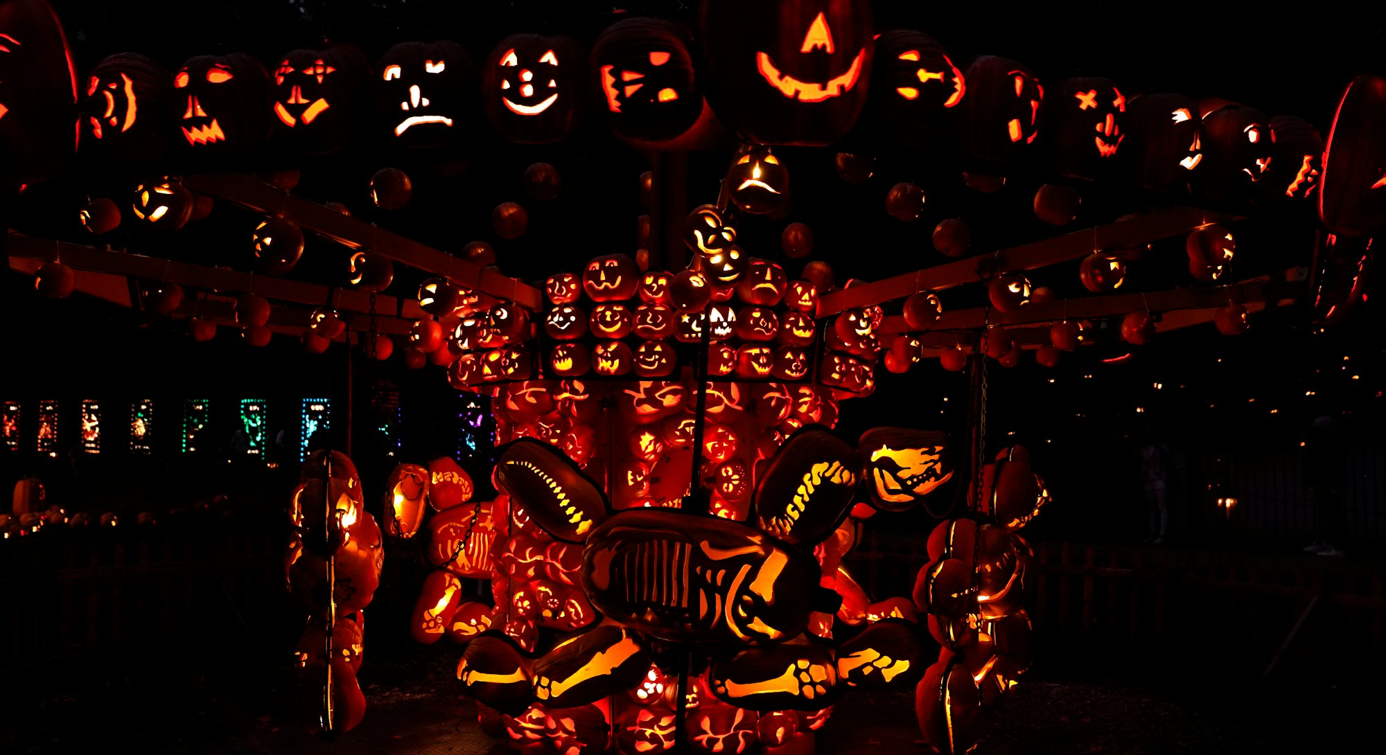 Halloween decorations are seen on display during the Great Jack OLantern Blaze in Croton-on-Hudson, ...