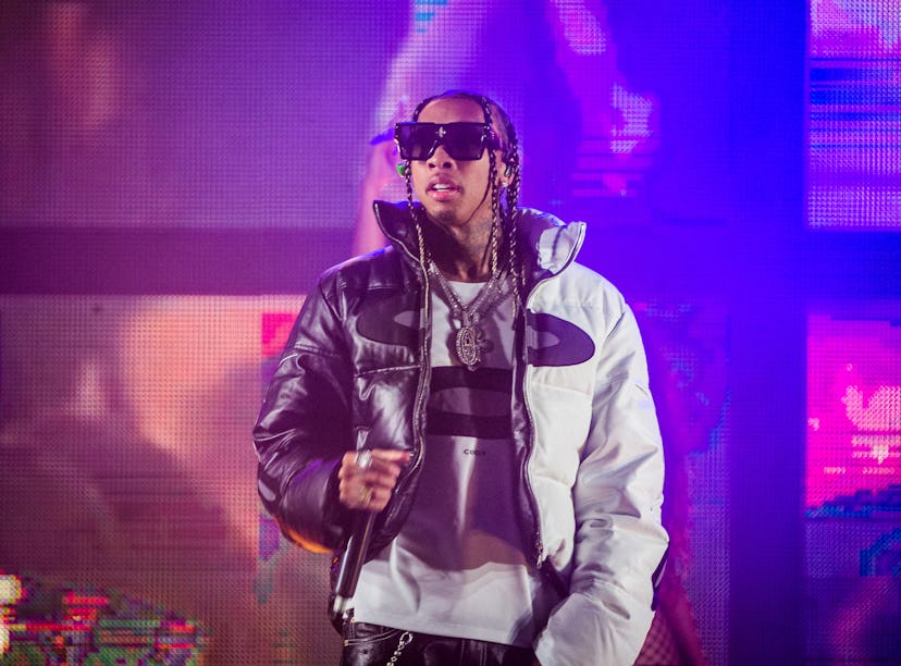 Rapper Tyga was arrested in Los Angeles Tuesday on suspicion of felony domestic violence against his...